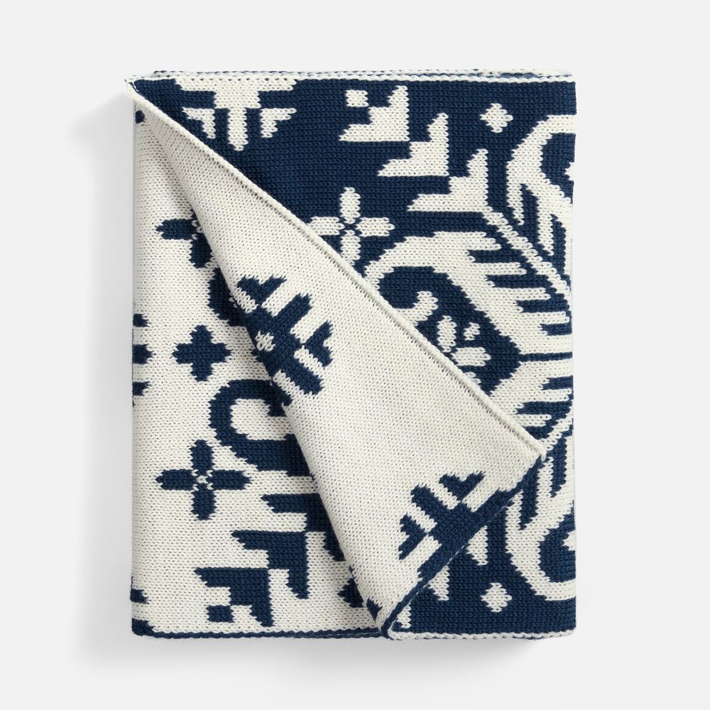 Шарф Wintertude L, синий с белым в Петрозаводске